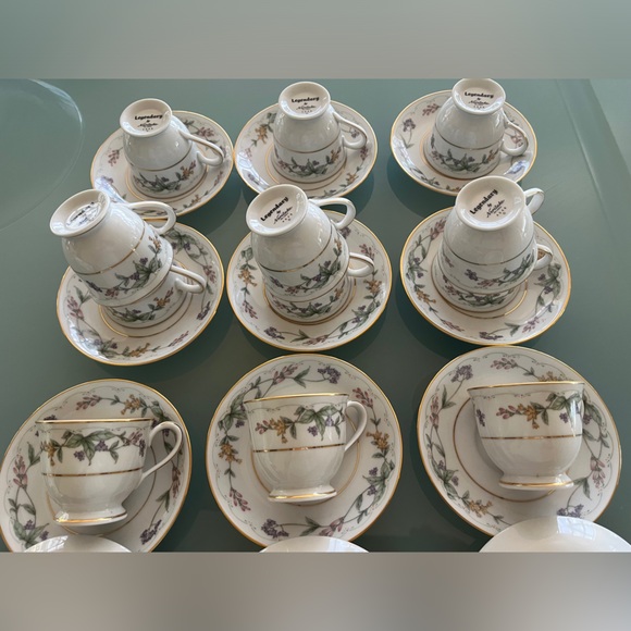 New Legendary By Noritake Bone China 4046 Springfield 24 Pc Espresso Cup Set - Picture 4 of 9